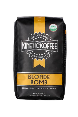 Kinetic Koffee Blonde Bomb-Custom Blend Light Full-City Roast