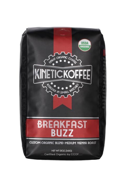 Kinetic Koffee Breakfast Buzz-Custom Blend Medium Vienna Roast