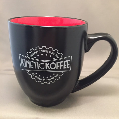 Kinetic Koffee Ceramic Coffee Mug- Holds 16 ounces of your favorite brew!